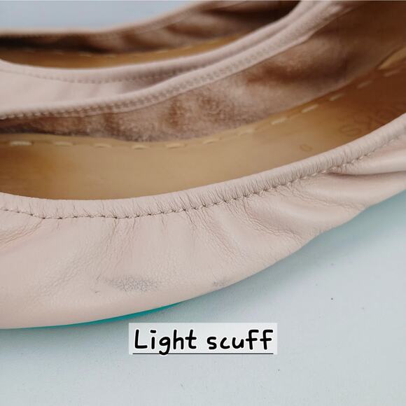 Tieks by Gavrieli SZ 9 Nappa Leather Ballet Flats In Ballerina Pink - Picture 7 of 10